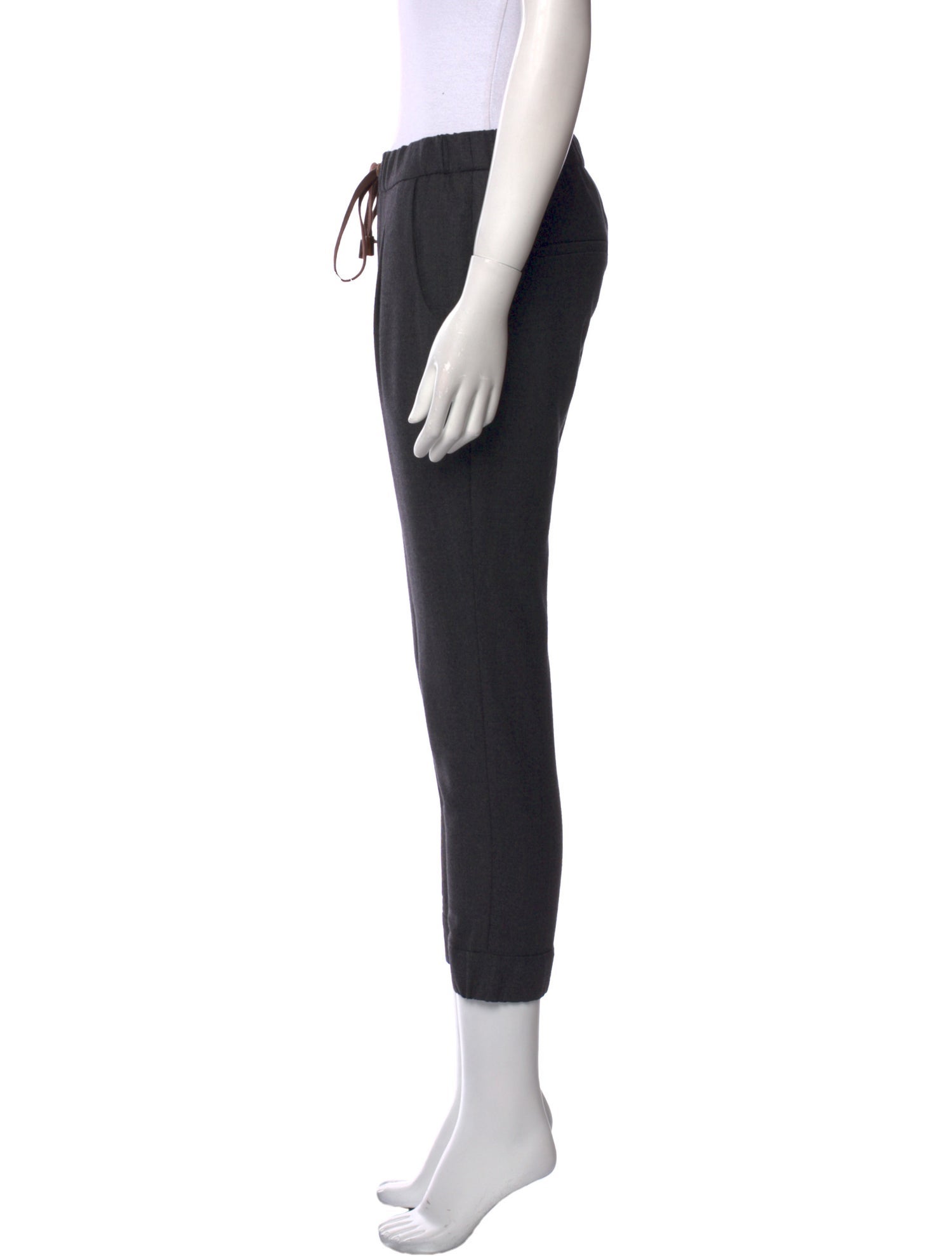 Brunello Cucinelli Virgin Wool Skinny Leg Pants