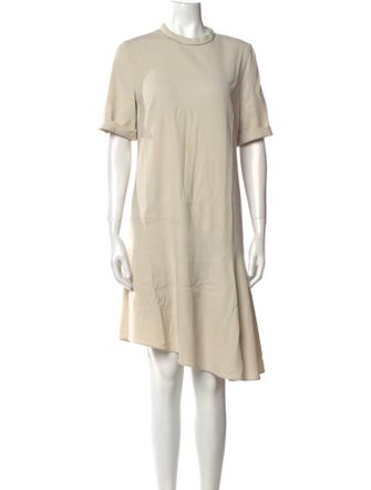 Brunello Cucinelli Crew Neck Knee-Length Dress