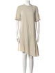 Brunello Cucinelli Crew Neck Knee-Length Dress