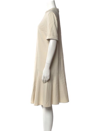 Brunello Cucinelli Crew Neck Knee-Length Dress