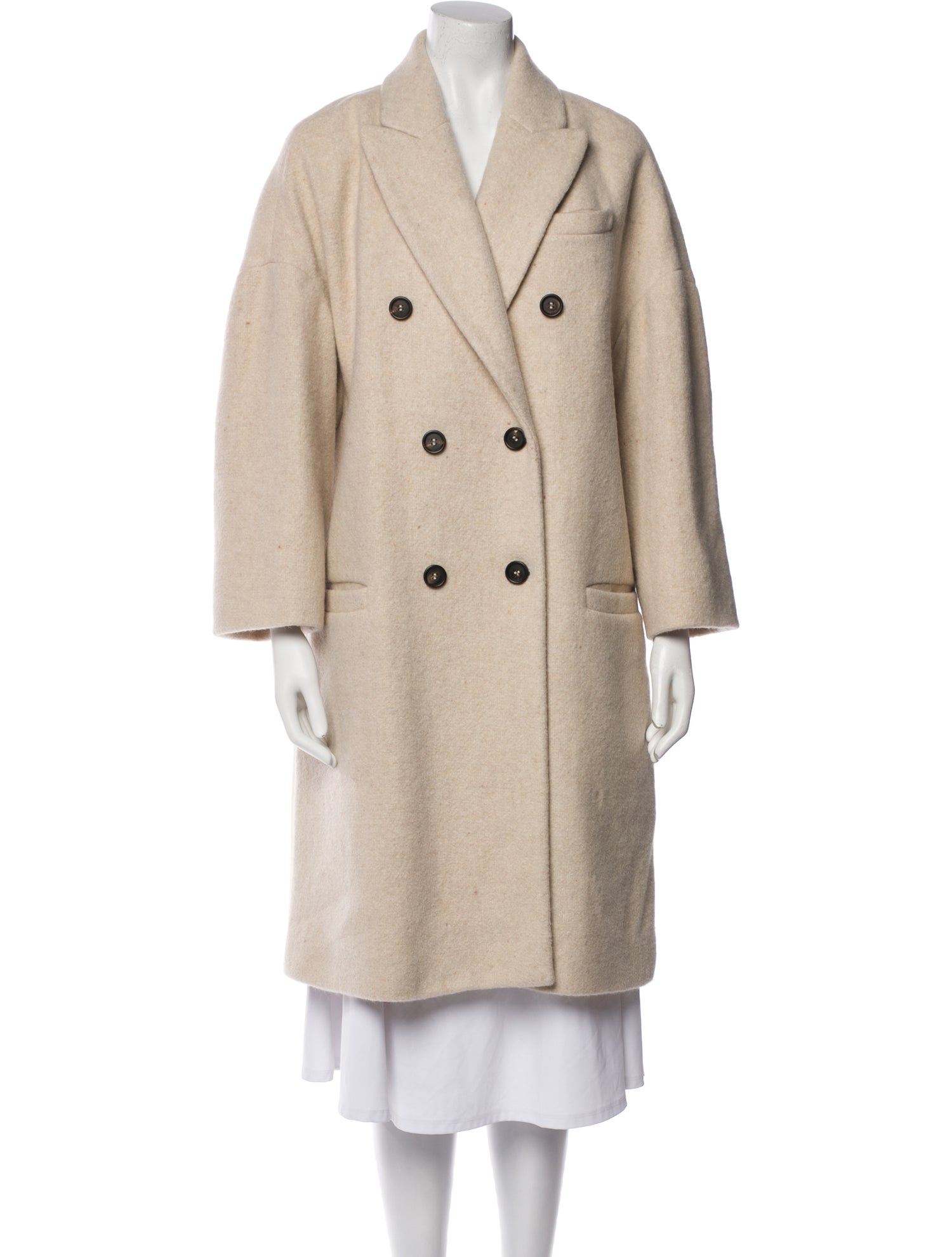 Brunello Cucinelli Alpaca Peacoat