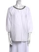 Brunello Cucinelli Scoop Neck Three-Quarter Sleeve Tunic