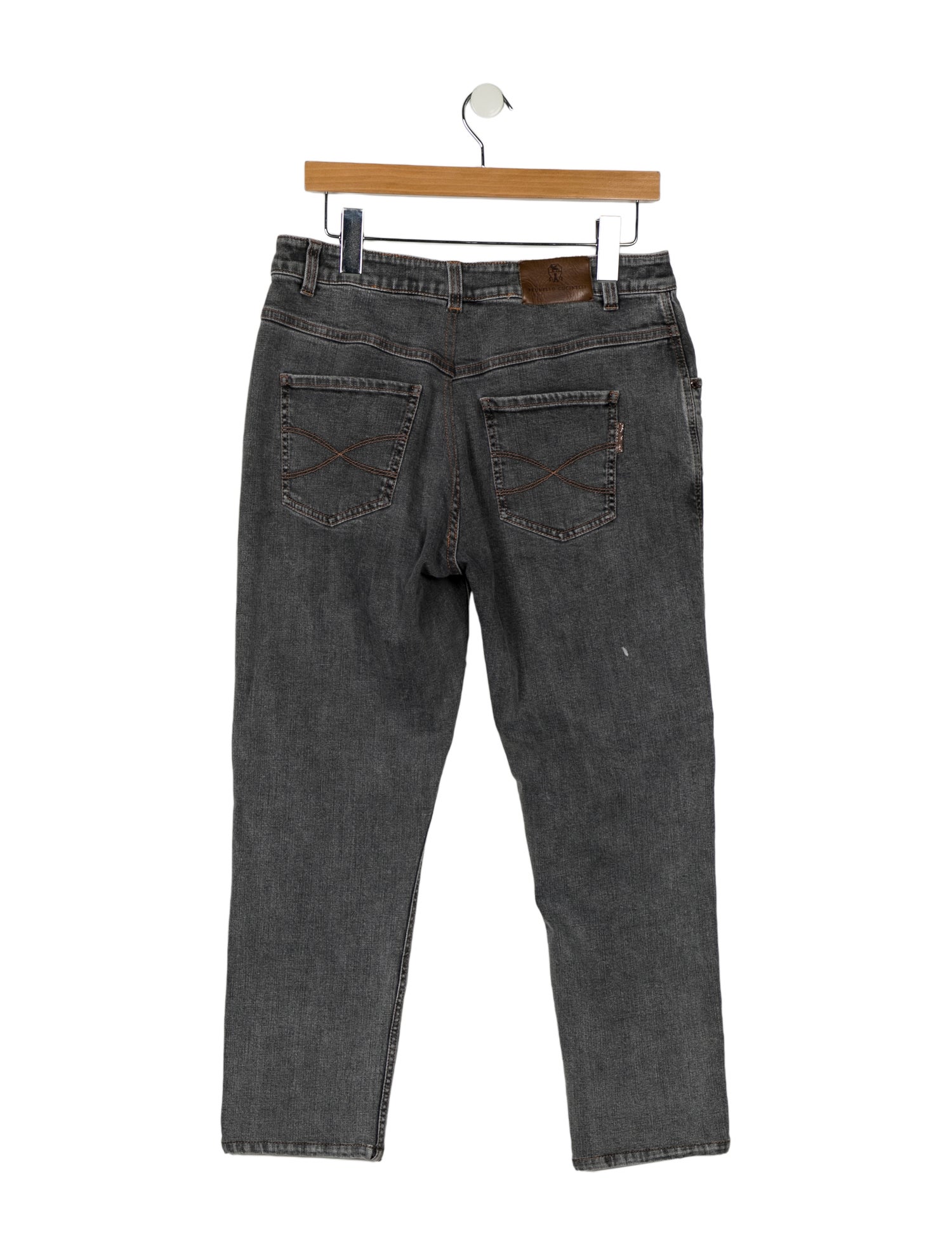 Brunello Cucinelli Mid-Rise Straight Leg Jeans