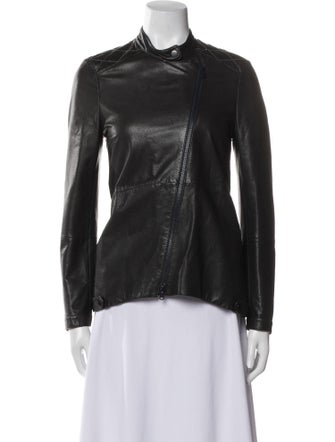 Brunello Cucinelli Leather Biker Jacket