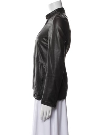 Brunello Cucinelli Leather Biker Jacket