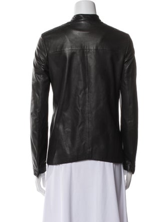 Brunello Cucinelli Leather Biker Jacket