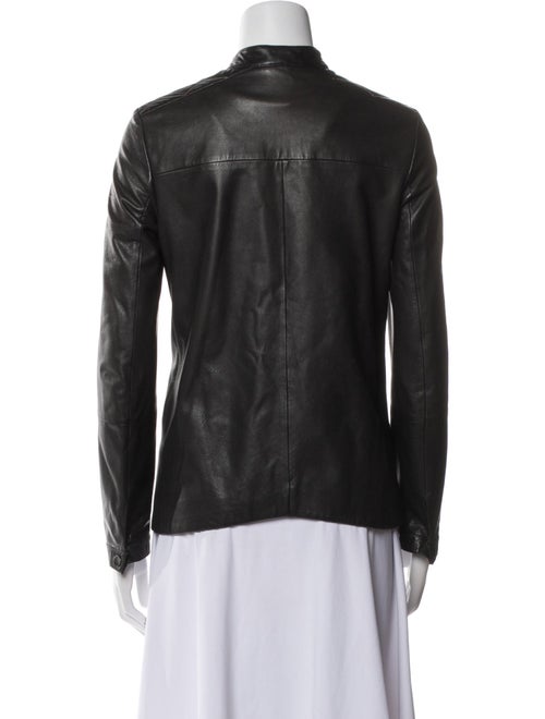 Brunello Cucinelli Leather Biker Jacket