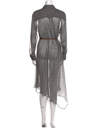 Brunello Cucinelli Silk Midi Length Dress