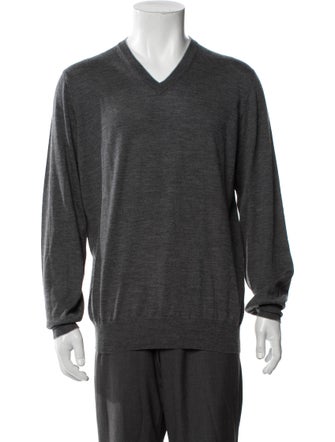 Brunello Cucinelli V-Neck Long Sleeve Pullover