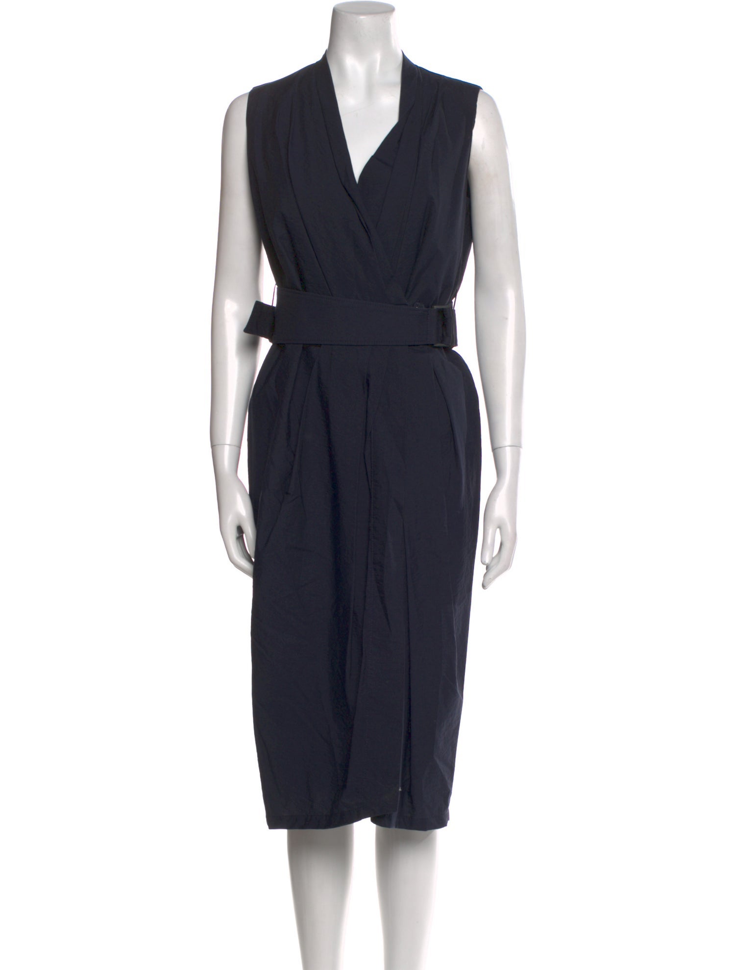 Brunello Cucinelli V-Neck Midi Length Dress