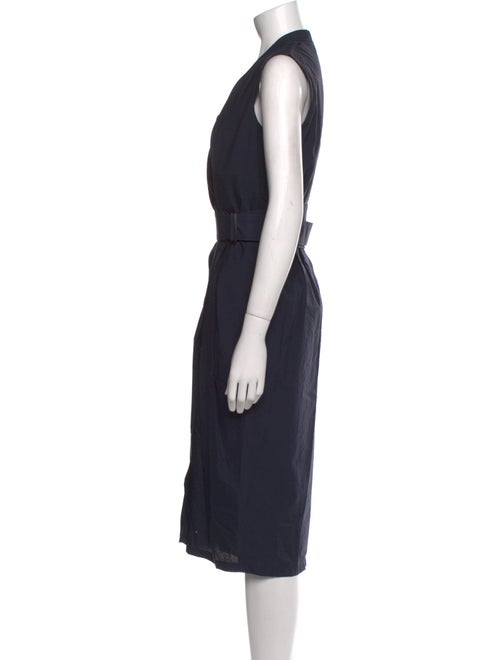 Brunello Cucinelli V-Neck Midi Length Dress
