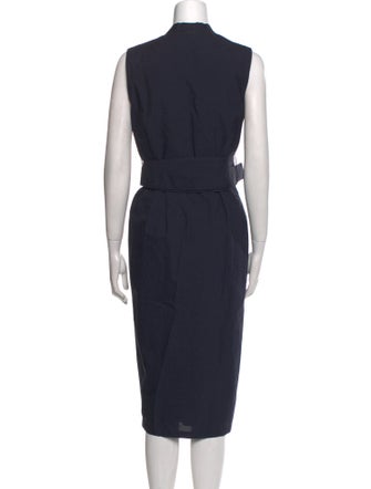 Brunello Cucinelli V-Neck Midi Length Dress