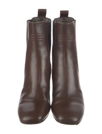 Brunello Cucinelli Monili Leather Chelsea Boots