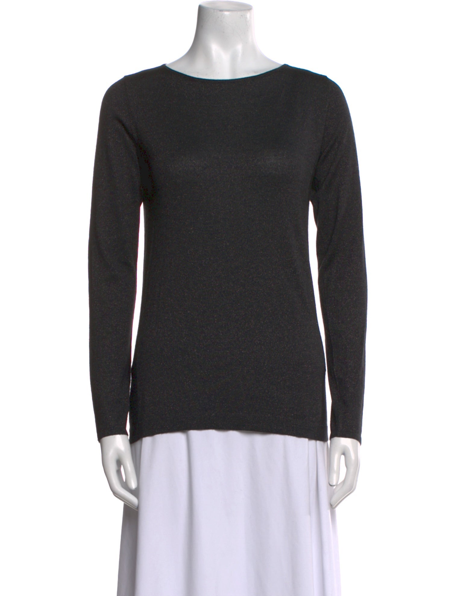 Brunello Cucinelli Scoop Neck Long Sleeve Top
