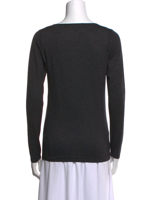 Brunello Cucinelli Scoop Neck Long Sleeve Top