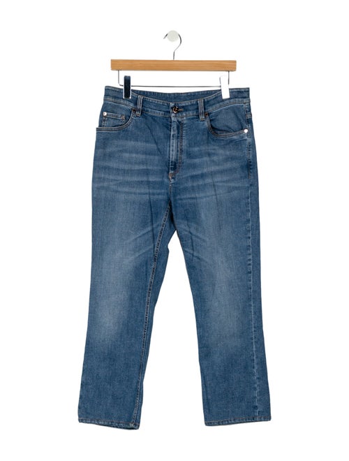 Brunello Cucinelli High-Rise Straight Leg Jeans