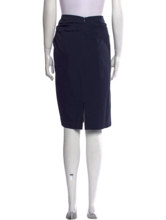 Brunello Cucinelli Leather Trim Embellishment Knee-Length Skirt