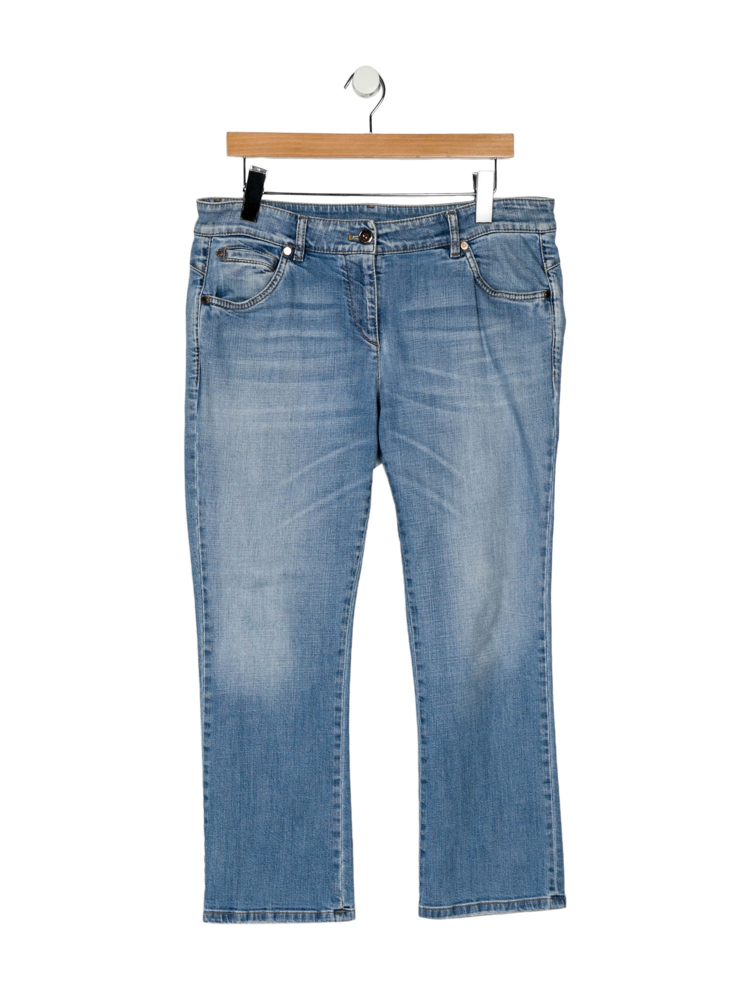 Brunello Cucinelli Mid-Rise Straight Leg Jeans