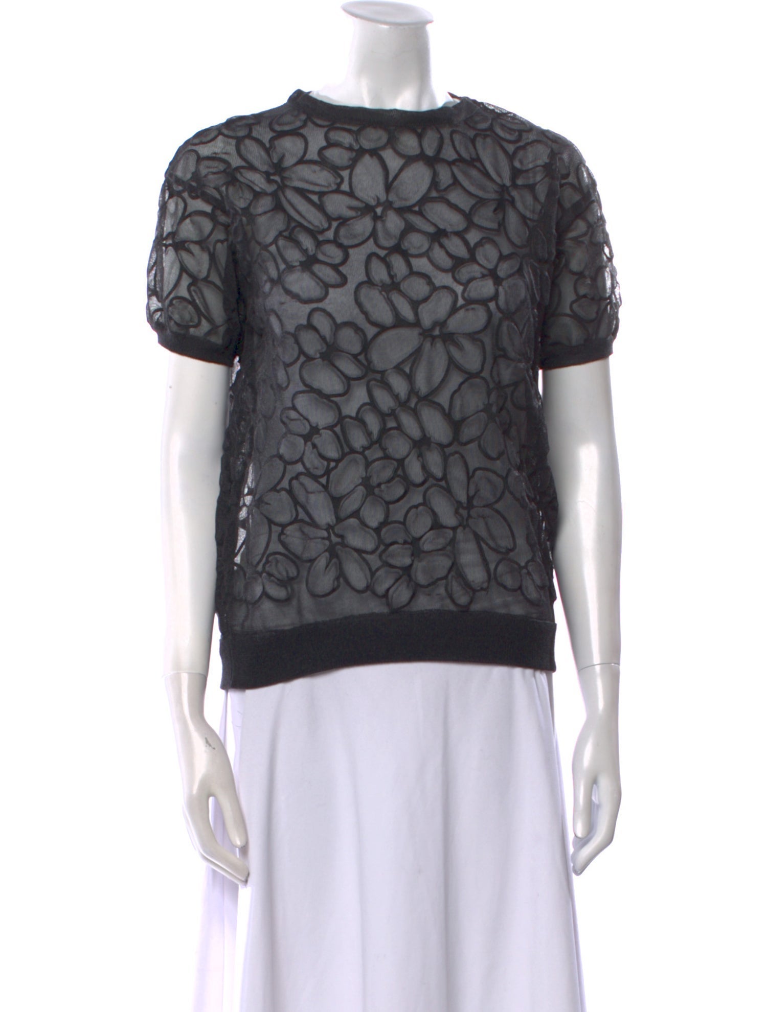 Brunello Cucinelli Bateau Neckline Short Sleeve Sweatshirt