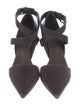 Brunello Cucinelli Velvet Studded Accents D'Orsay Pumps