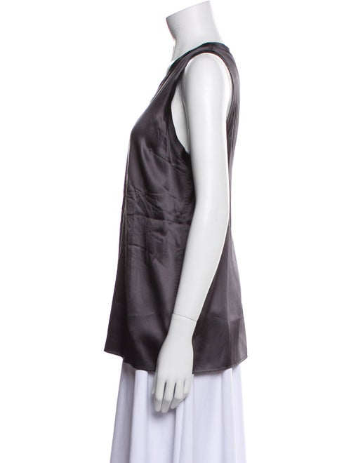 Brunello Cucinelli Silk V-Neck Top