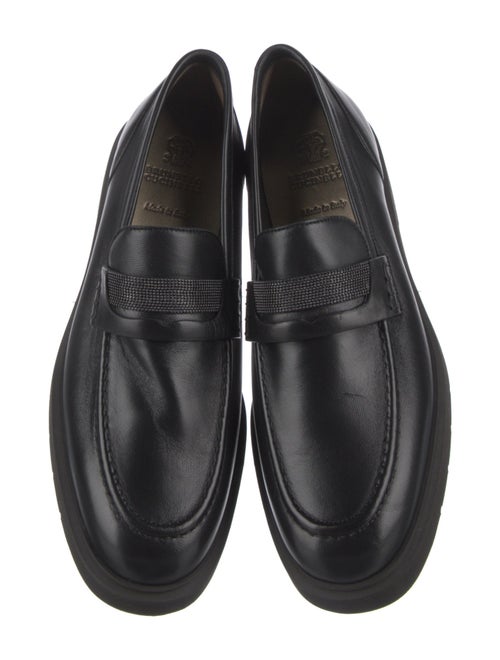 Brunello Cucinelli Monili Leather Loafers