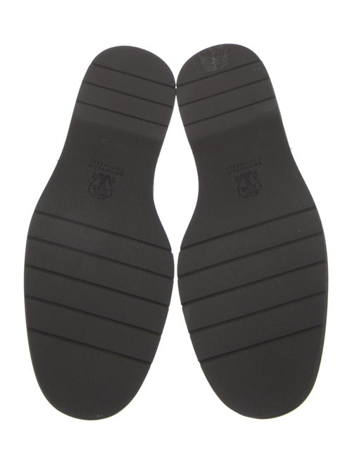Brunello Cucinelli Monili Leather Loafers