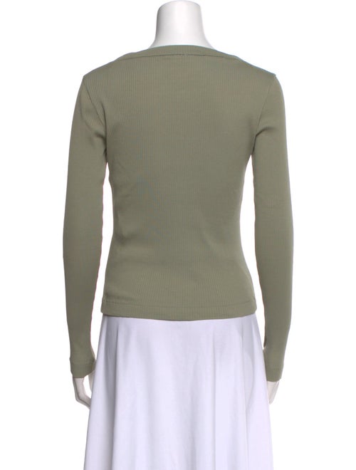 Brunello Cucinelli Bateau Neckline Long Sleeve Top