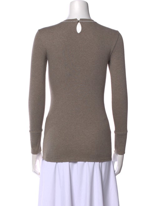 Brunello Cucinelli Crew Neck Long Sleeve Top