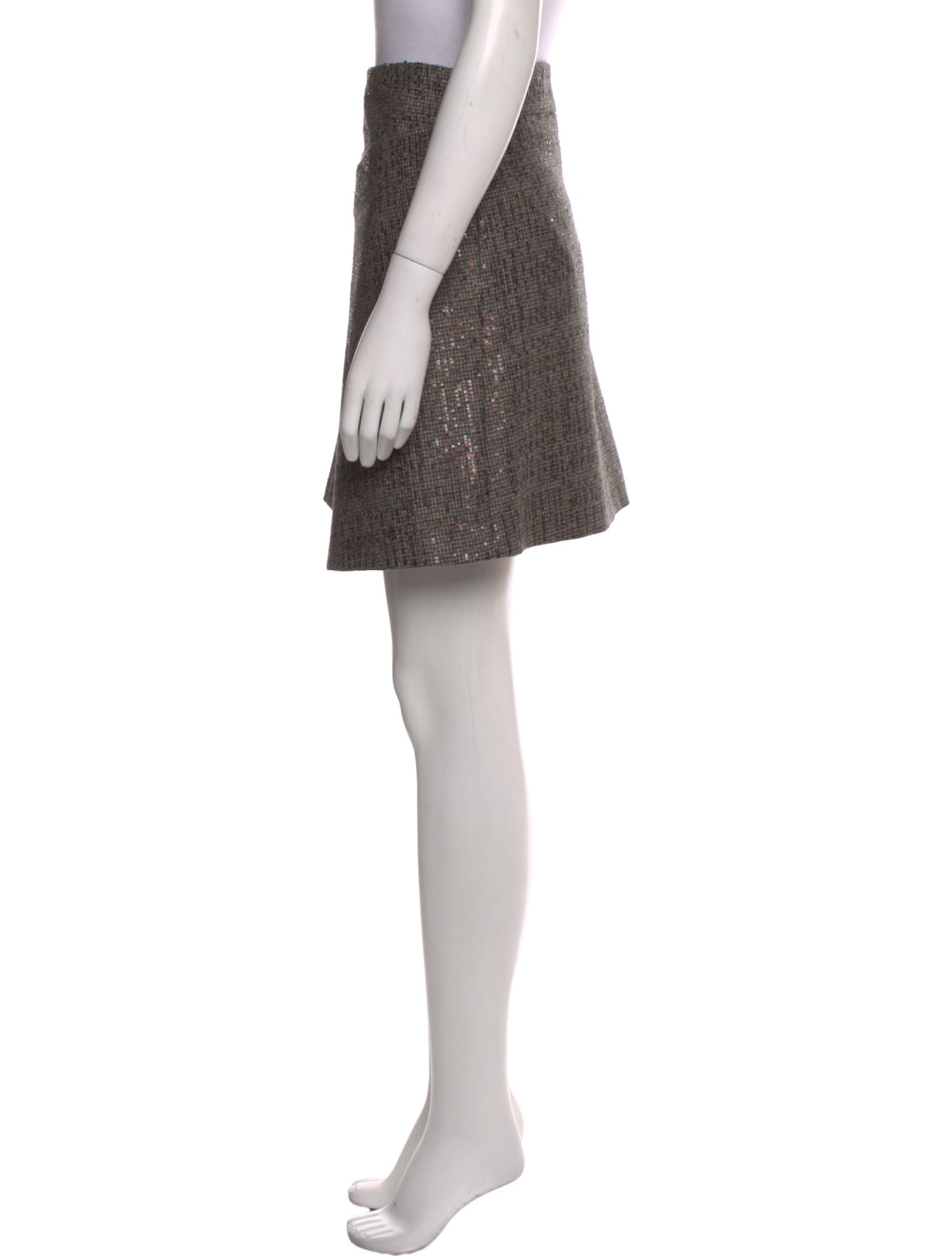 Brunello Cucinelli Virgin Wool Knee-Length Skirt