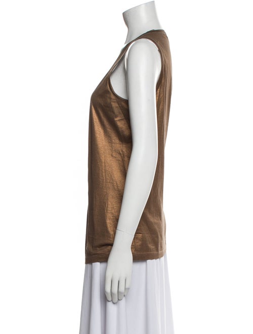 Brunello Cucinelli Scoop Neck Sleeveless Top