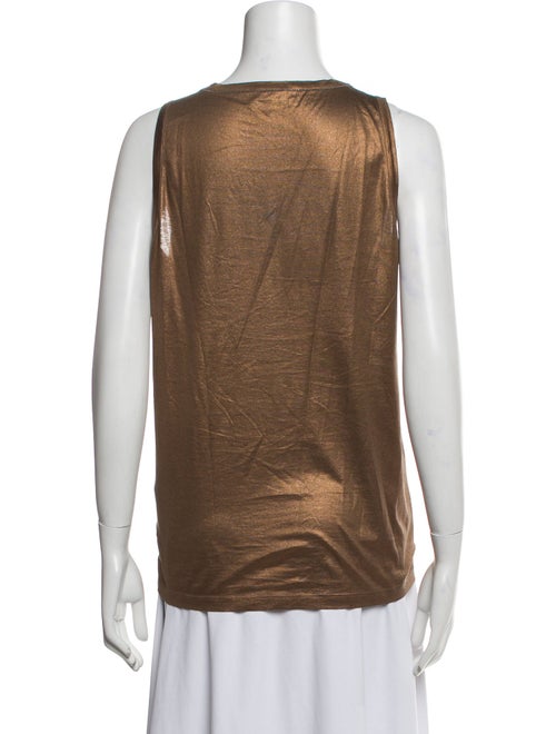 Brunello Cucinelli Scoop Neck Sleeveless Top