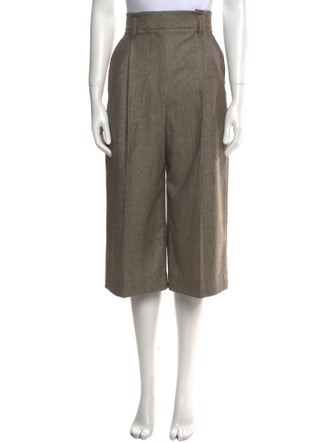 Brunello Cucinelli Virgin Wool Wide Leg Pants