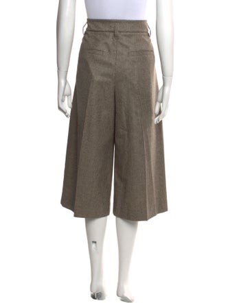 Brunello Cucinelli Virgin Wool Wide Leg Pants