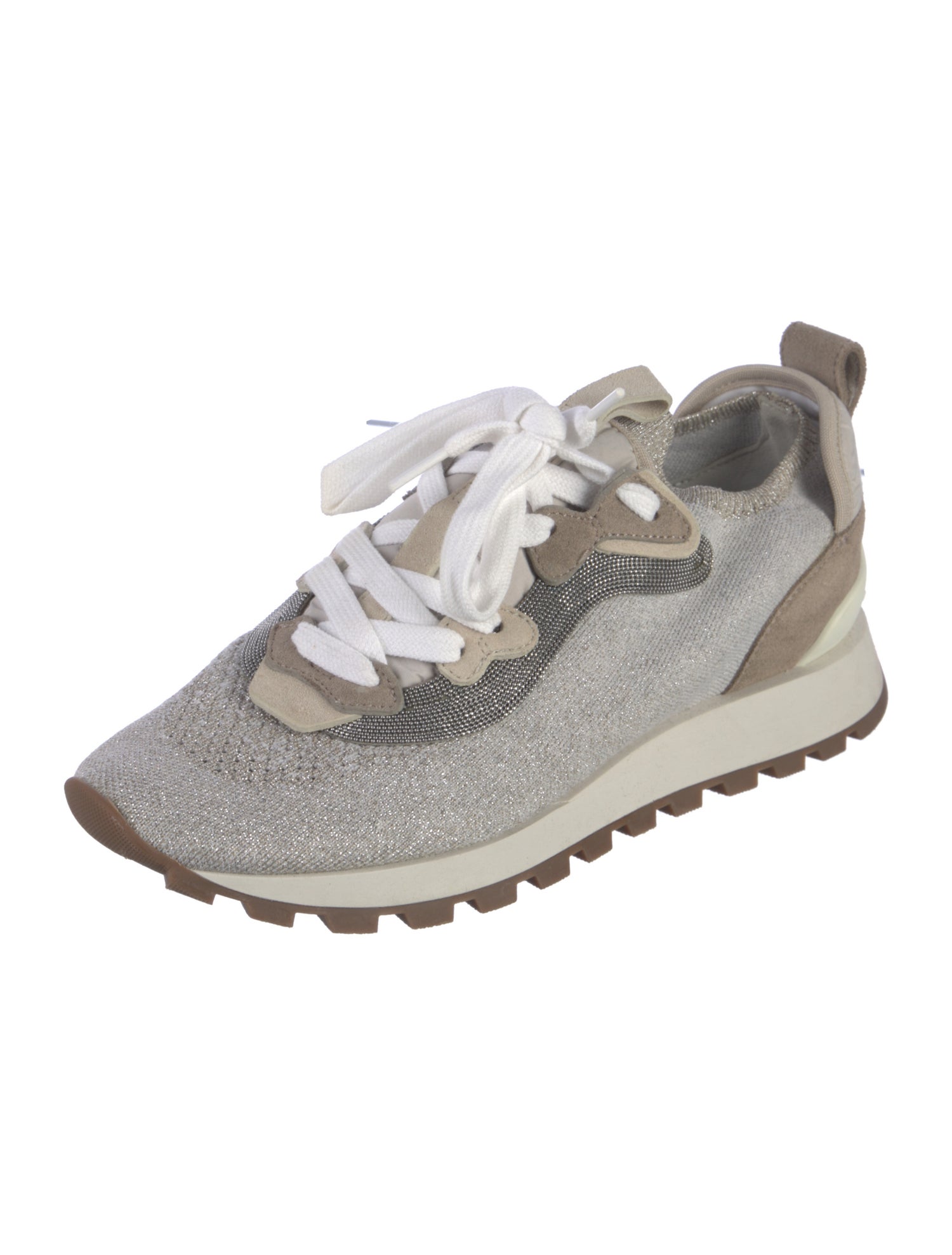 Brunello Cucinelli Monili Glitter Accents Sneakers