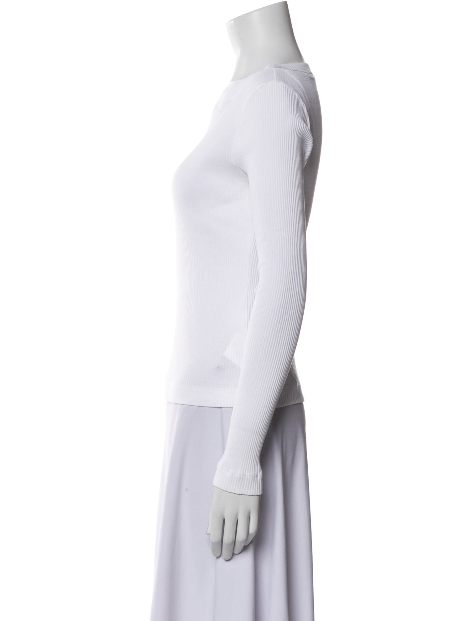 Brunello Cucinelli Scoop Neck Long Sleeve Top