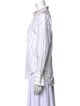 Brunello Cucinelli Striped Long Sleeve Button-Up Top
