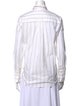 Brunello Cucinelli Striped Long Sleeve Button-Up Top