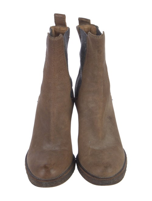 Brunello Cucinelli Leather Chelsea Boots