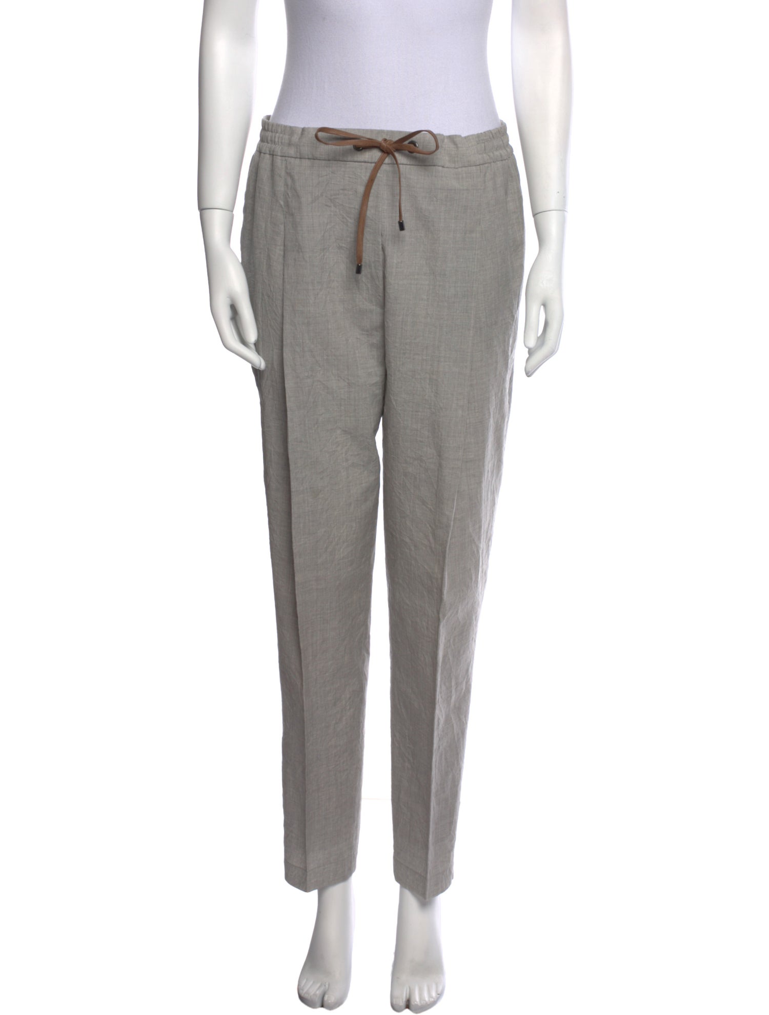 Brunello Cucinelli Virgin Wool Straight Leg Pants