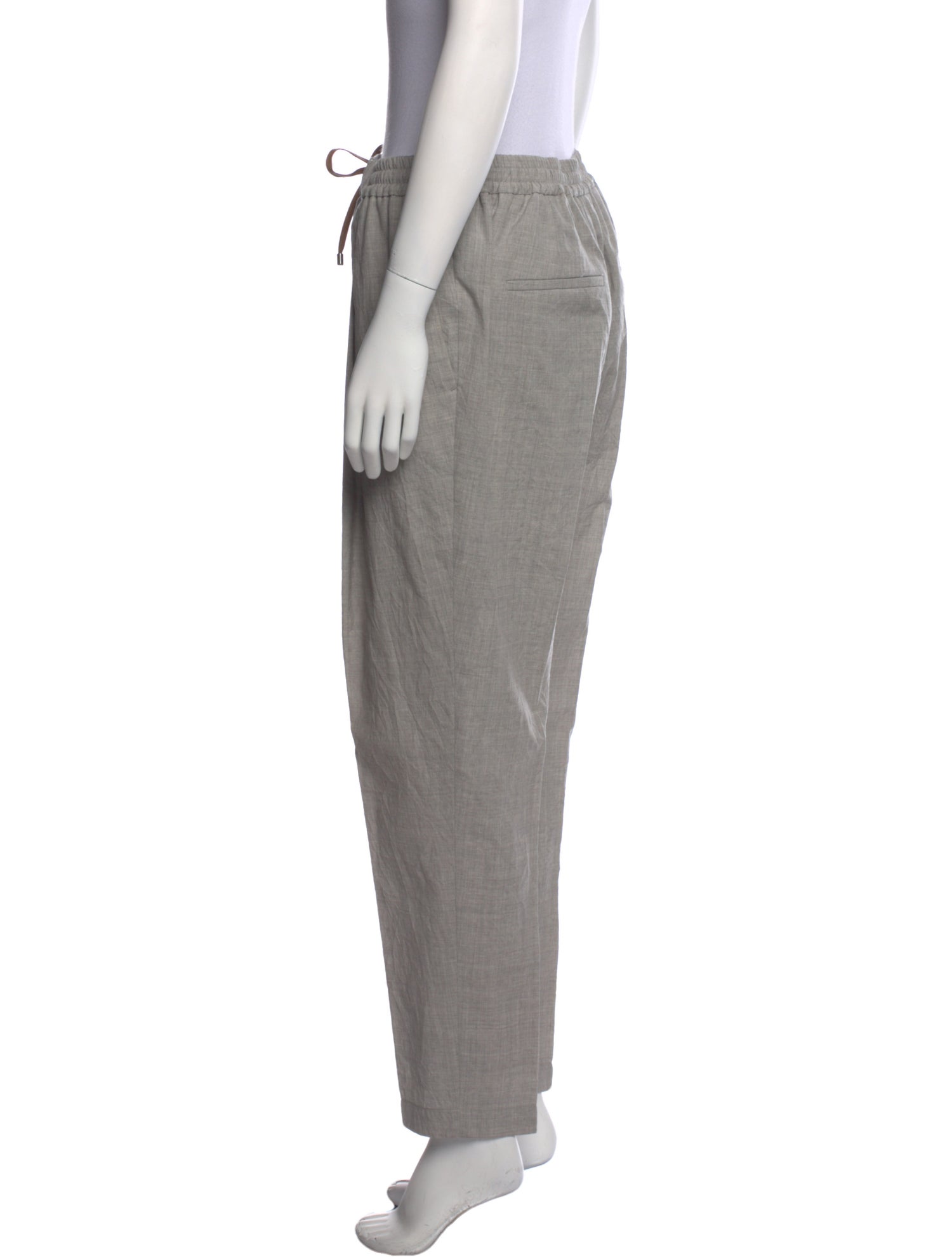 Brunello Cucinelli Virgin Wool Straight Leg Pants