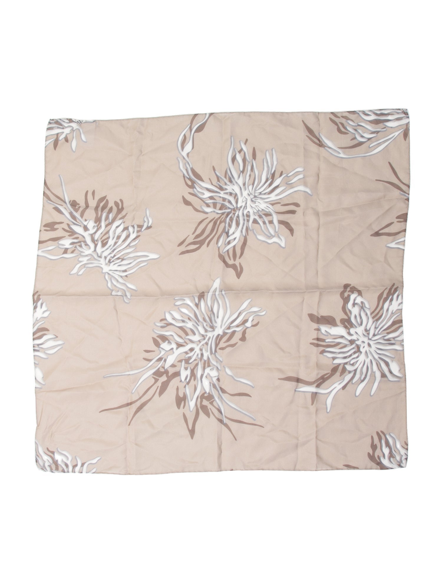 Brunello Cucinelli Silk Floral Print Scarf