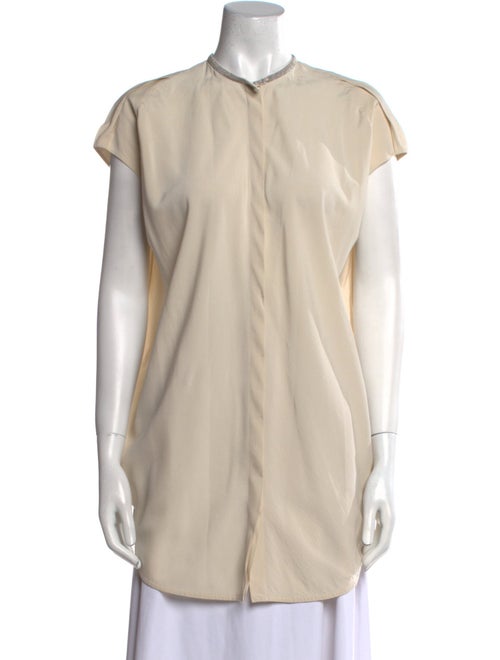 Brunello Cucinelli Silk Mock Neck Tunic