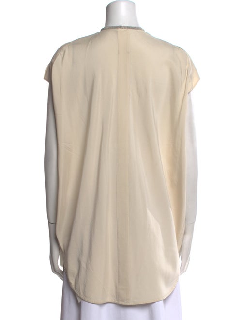 Brunello Cucinelli Silk Mock Neck Tunic