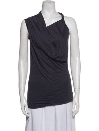 Brunello Cucinelli Silk Cowl Neck Top