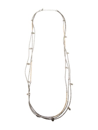 Brunello Cucinelli Multistrand Stone Beaded Necklace