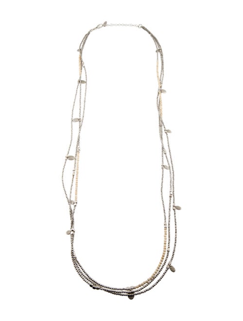 Brunello Cucinelli Multistrand Stone Beaded Necklace