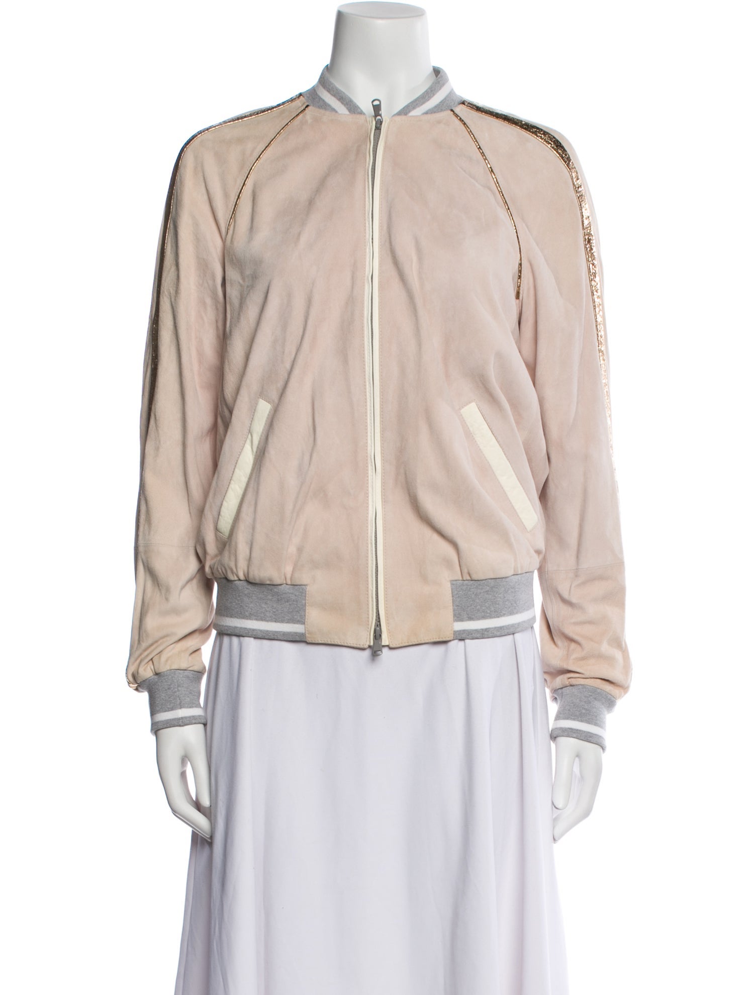 Brunello Cucinelli Leather Bomber Jacket