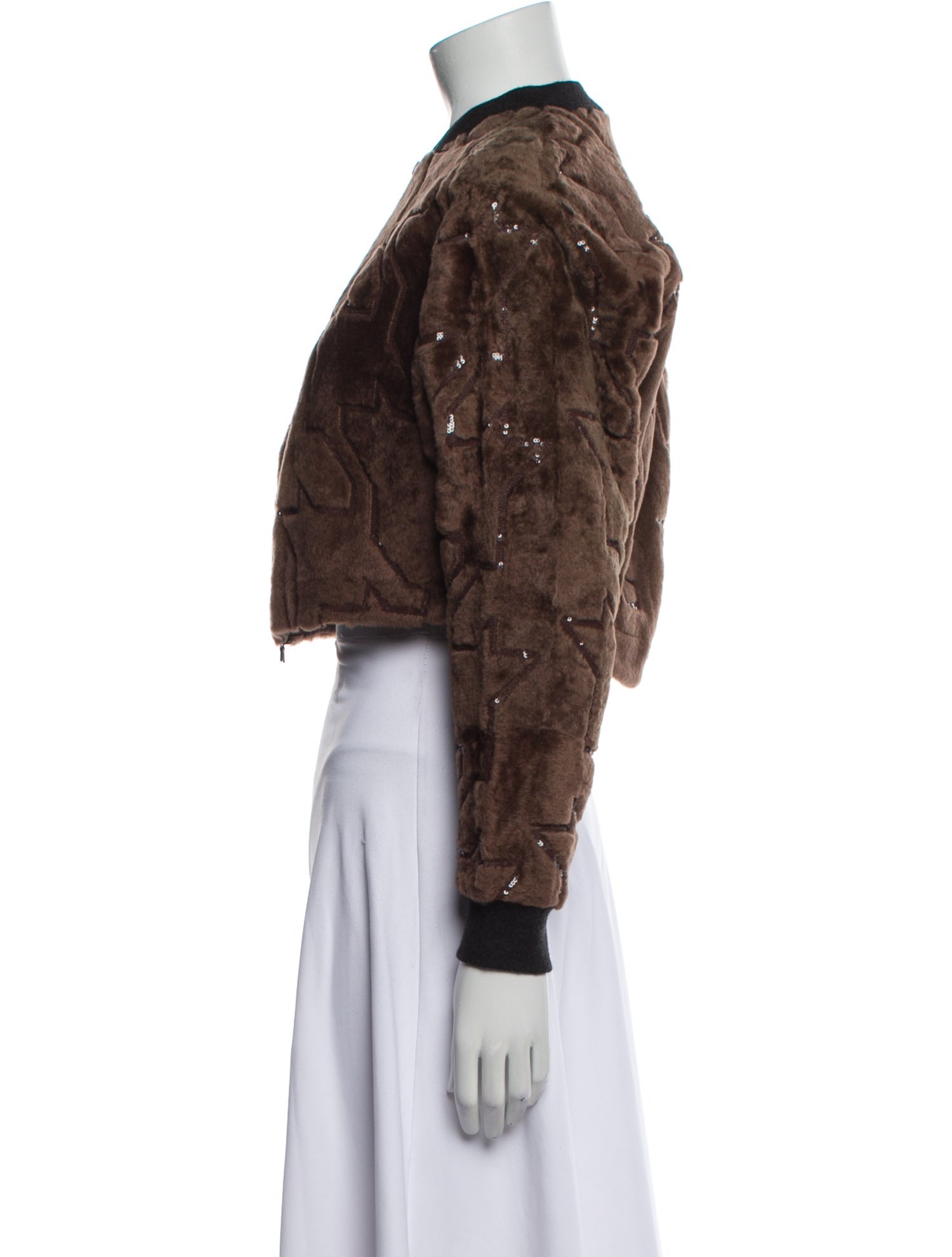 Brunello Cucinelli Cashmere Faux Fur Jacket w/ Tags