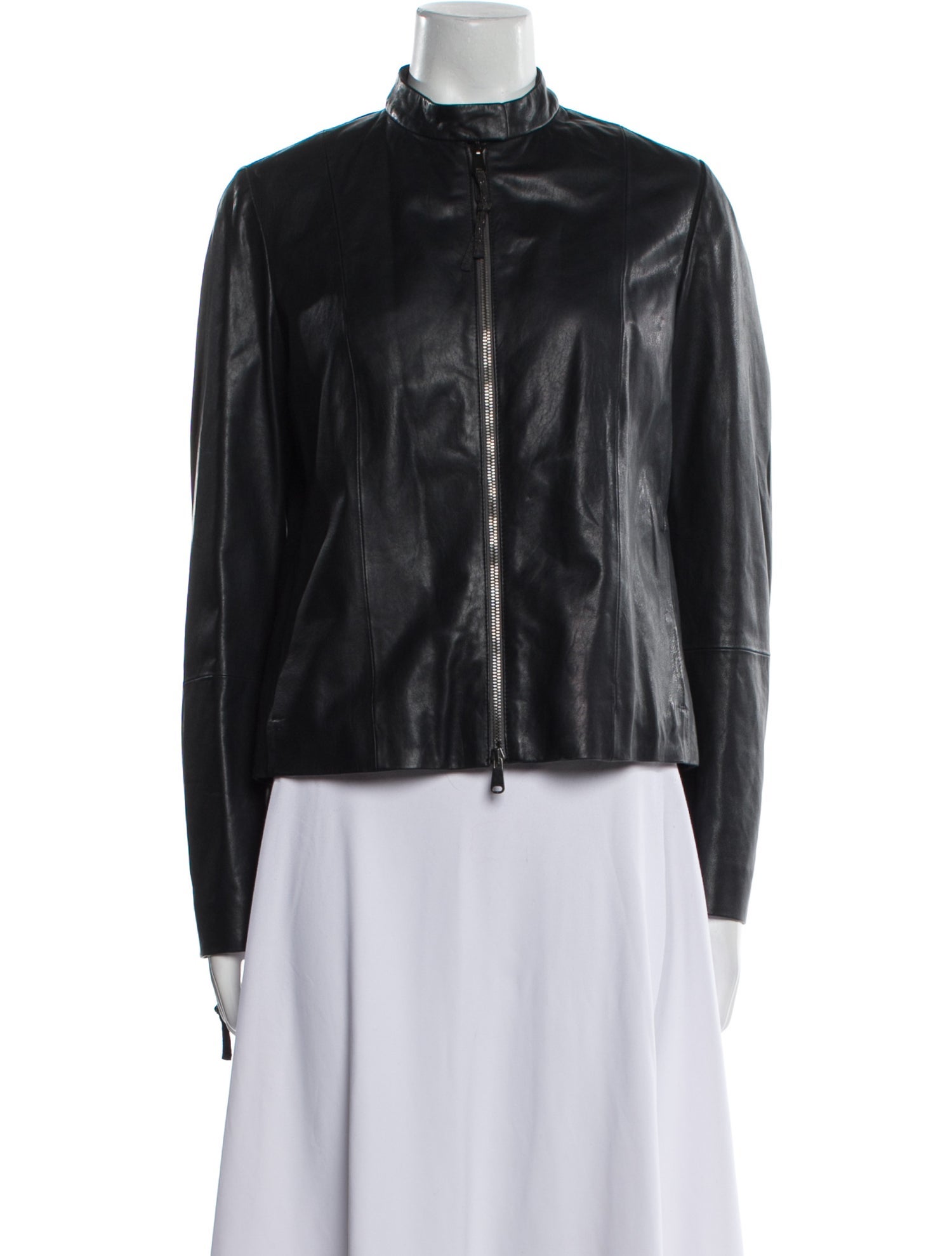 Brunello Cucinelli Leather Biker Jacket